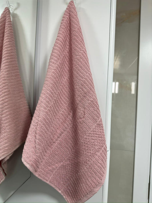 50x90 Pudra Jakarlı El&Yüz Havlusu